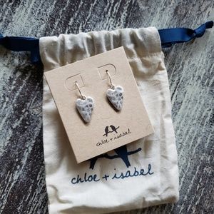 Take heart drop earrings
